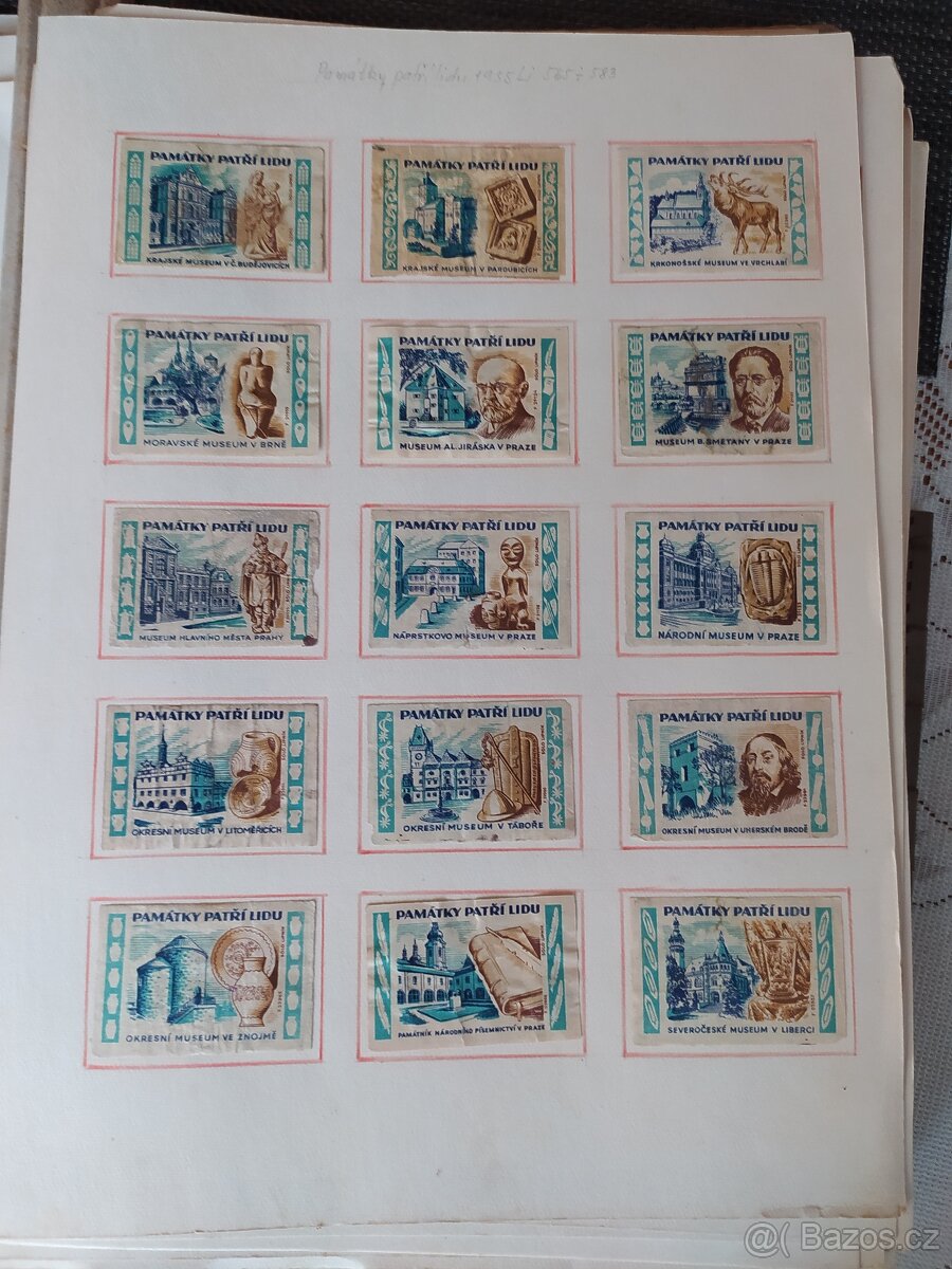 Nálepky z krabiček od sirek - 7