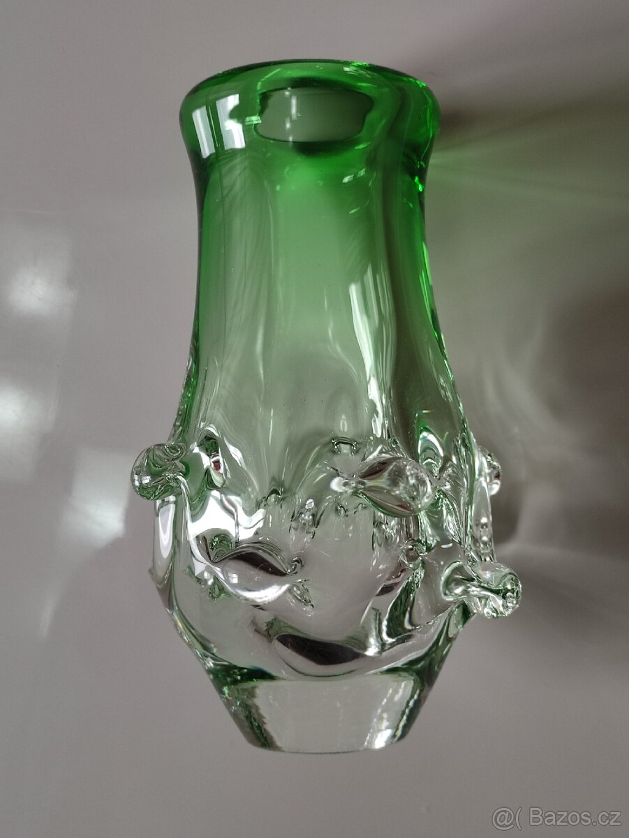 Váza zelená, L. Paleček, Škrdlovice - 7
