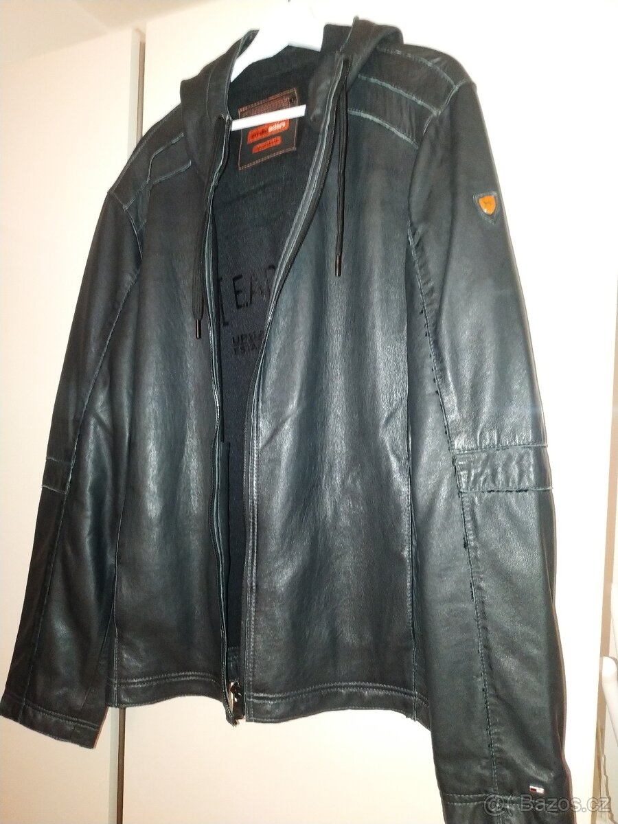 Kožená bunda/ nová/unisex/oversize - 7