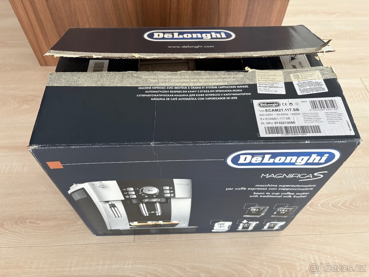 Kavovar DeLonghi Magnifica ECAM 21.117.SB stříbrná - 7