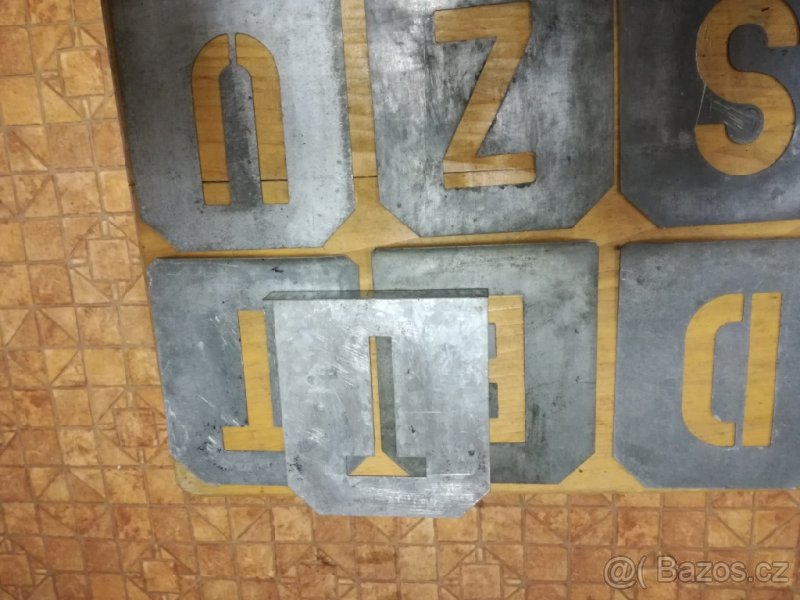 Písmena plechová sada - 7