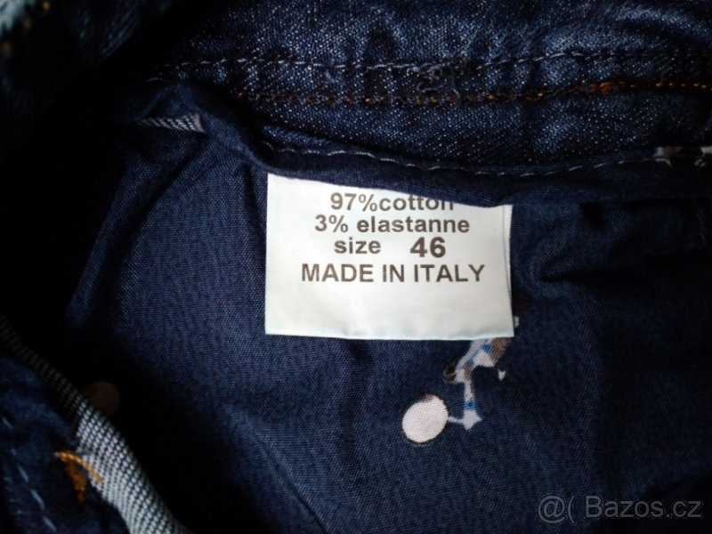 Chlapecké designové italské džíny éks - nové - 7