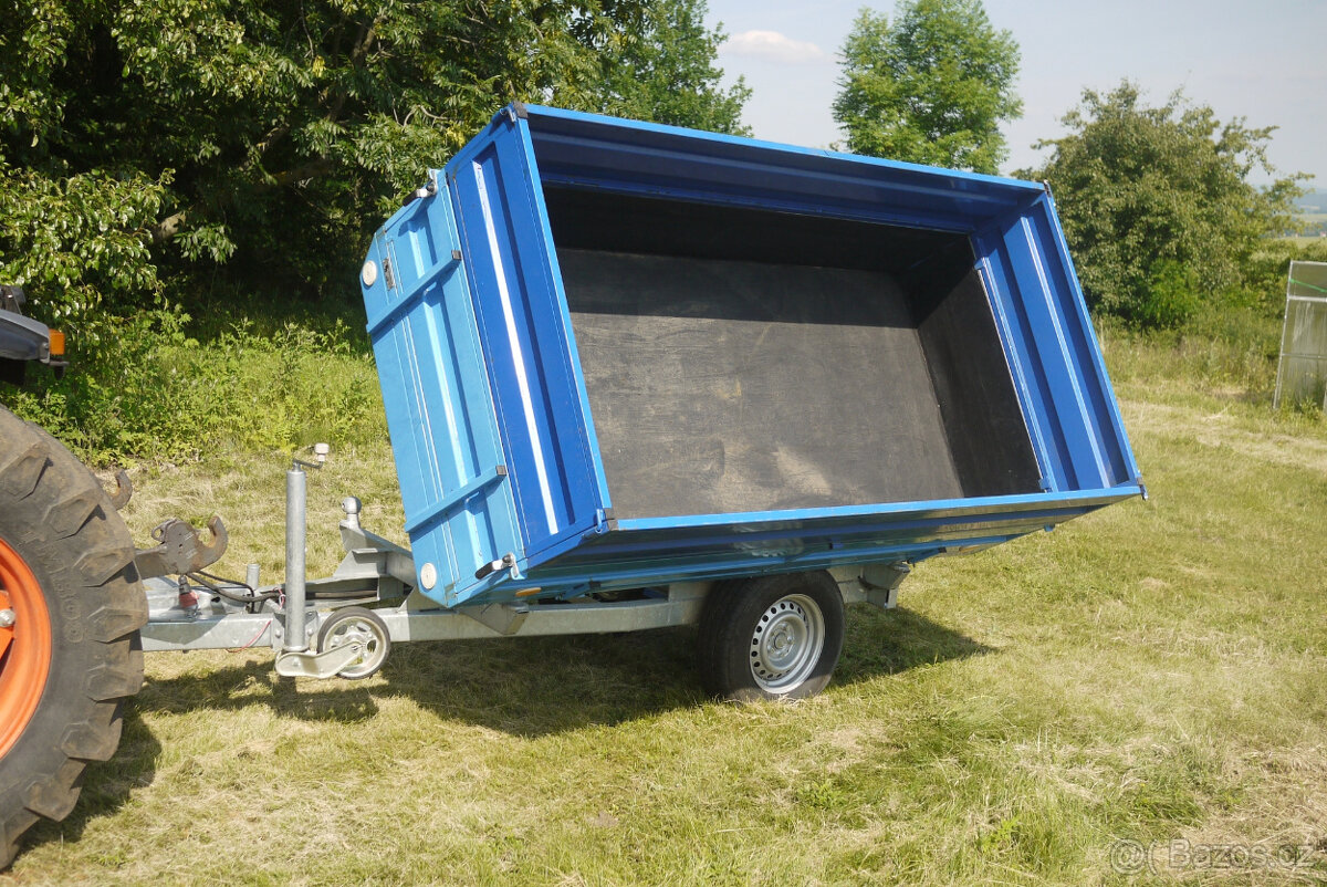 Prodám traktorový vlek Dýnek 1,8 t STK do 2029(cena bez DPH) - 7