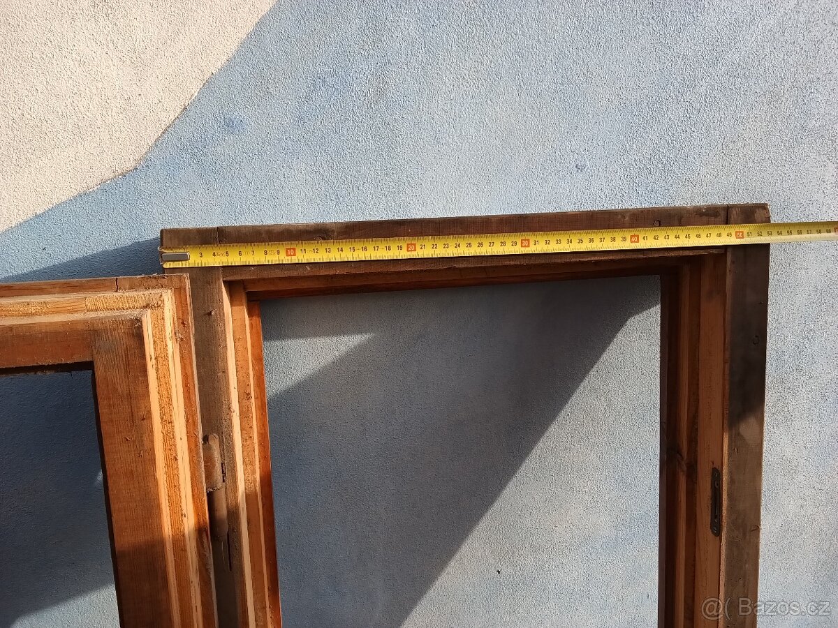 Dřevěný rám okna - nepoužitý - 7