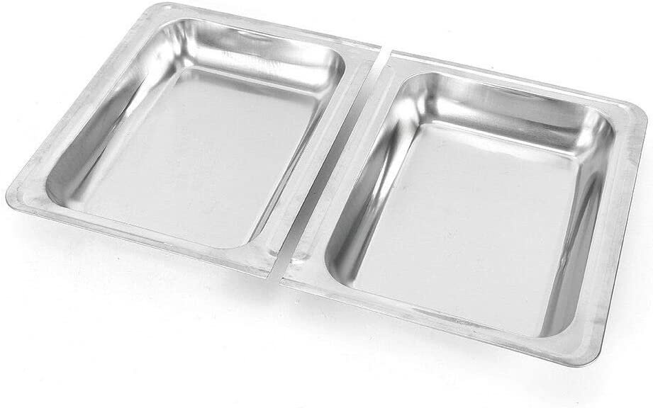 Sada 4 ks dvoudílných nerezových ohřívačů potravin - 7