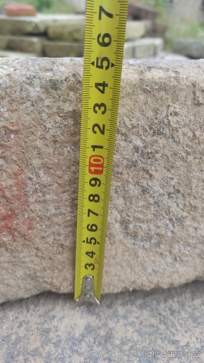 Staré kamenné schody, žulové schody, schod, 20 ks - 7