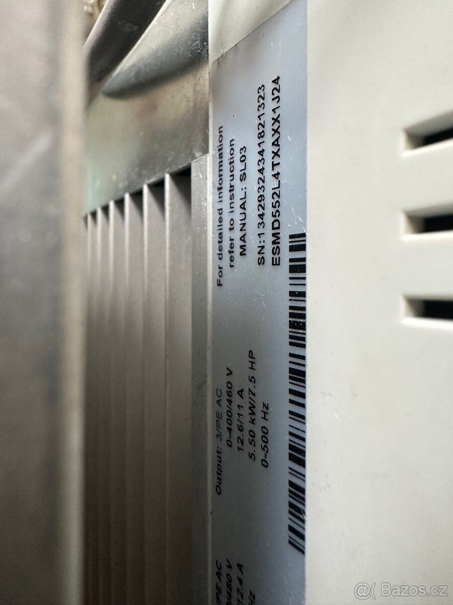 Frekvenční měnič Lenze 5,5Kw - 7