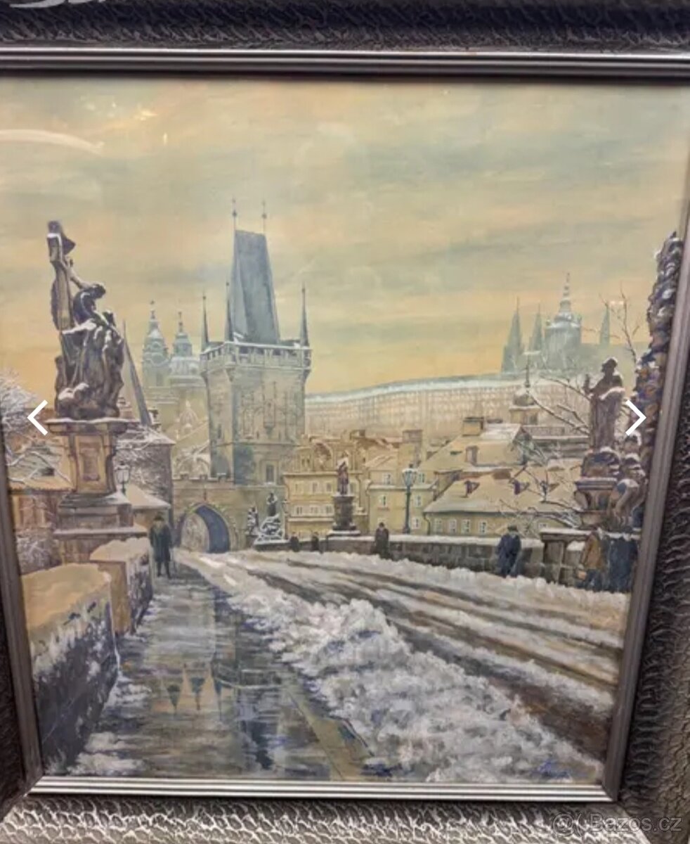Starožitný obraz PRAHA - 7