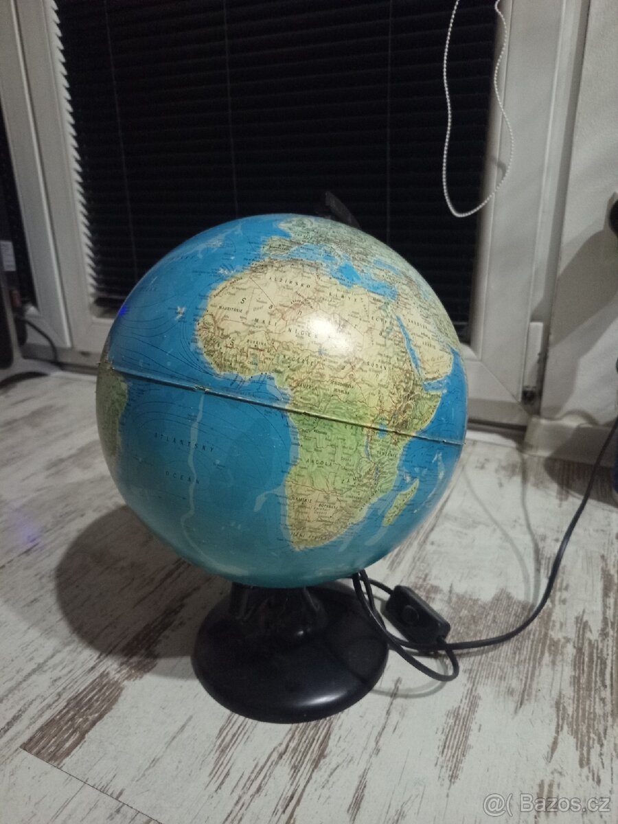 Velký svítící glóbus, lampička - 7