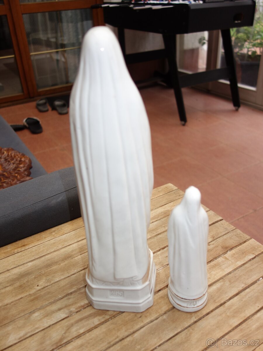 Dvě sošky - Panenka Marie Lourdská č. 2 - 7