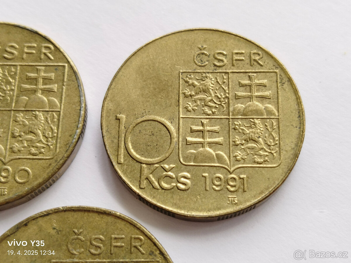 3x 10 korun 1990 - 1992 Československo - 7