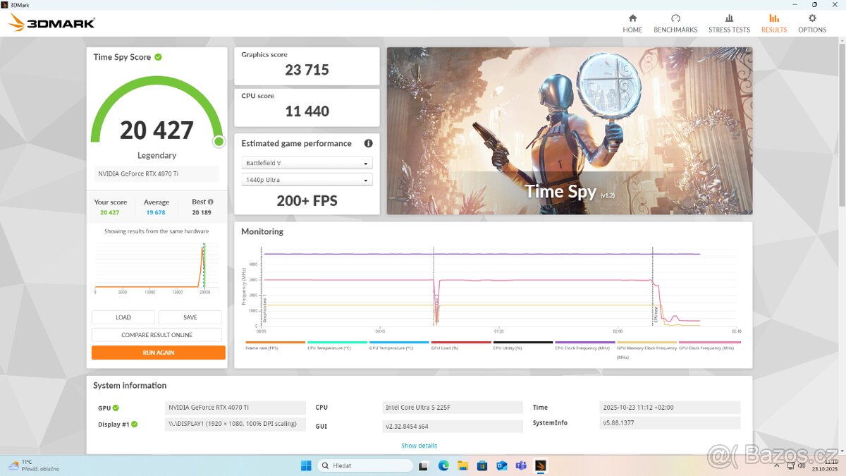 Herní PC/Intel Core Ultra/RTX 4070Ti/32GB RAM/2TB NVMe - 7
