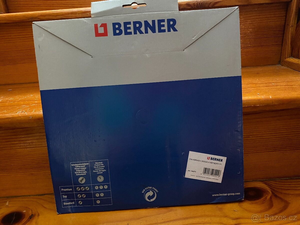 Diamantový kotouč DIAABRASIV 350x25,4 WET&DRY P1, Berner - 7