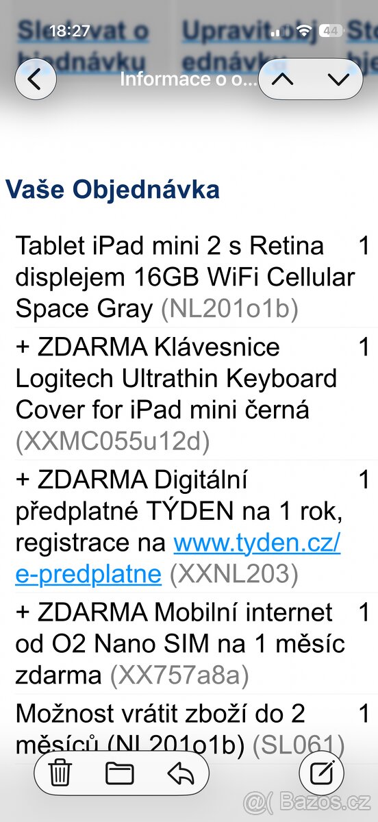 Tablet IPad Mini 2 + klavesnice - 7