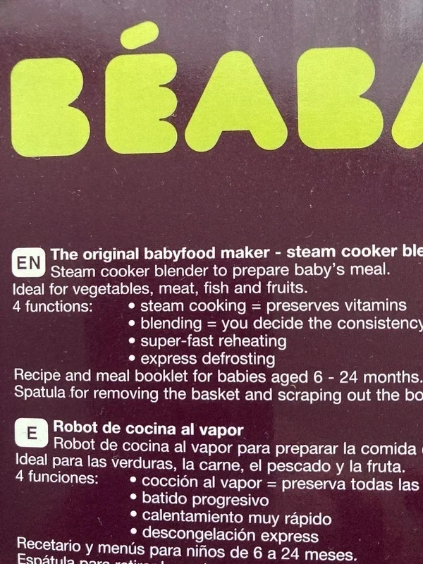 Parní vařič a mixér Béaba - 7