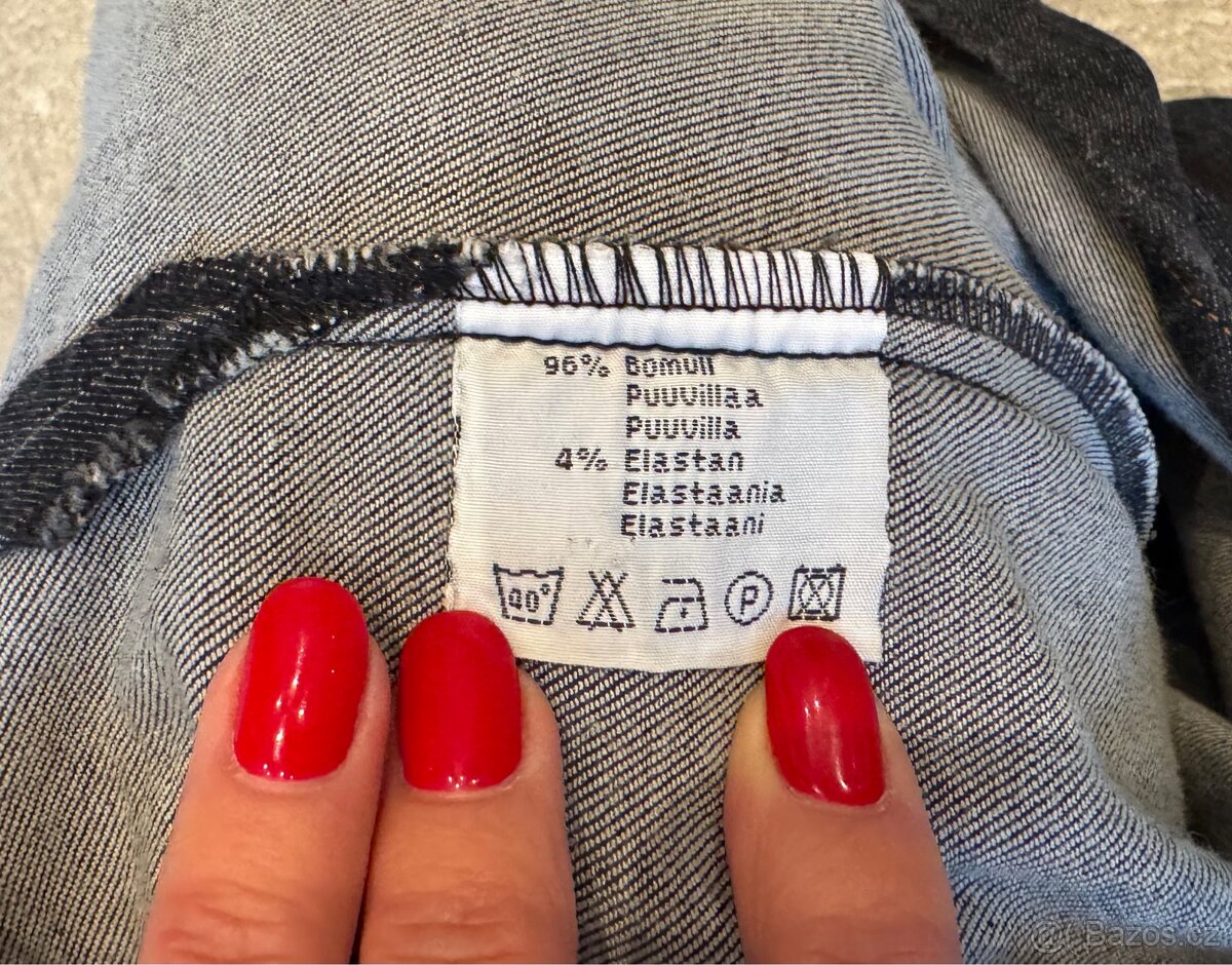 Dlouhý džínový kabátek s rozparky - Casual Woman - 7