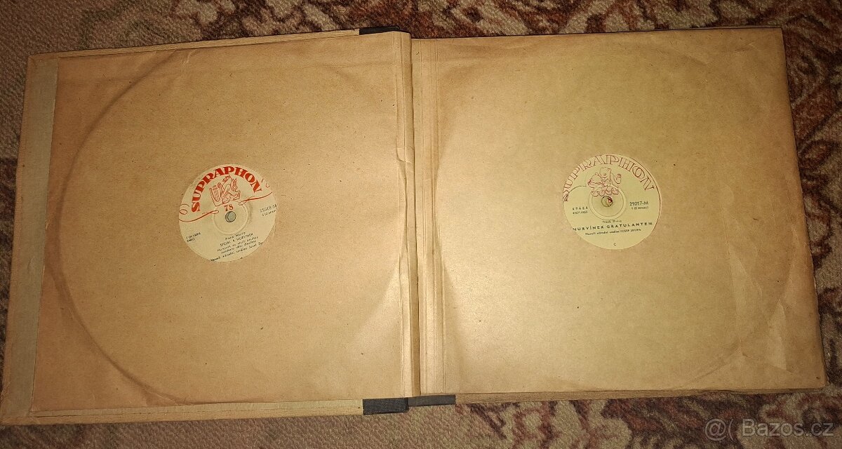 Šelakové gramofonové desky - Spejbl a Hurvínek - 25cm - 7