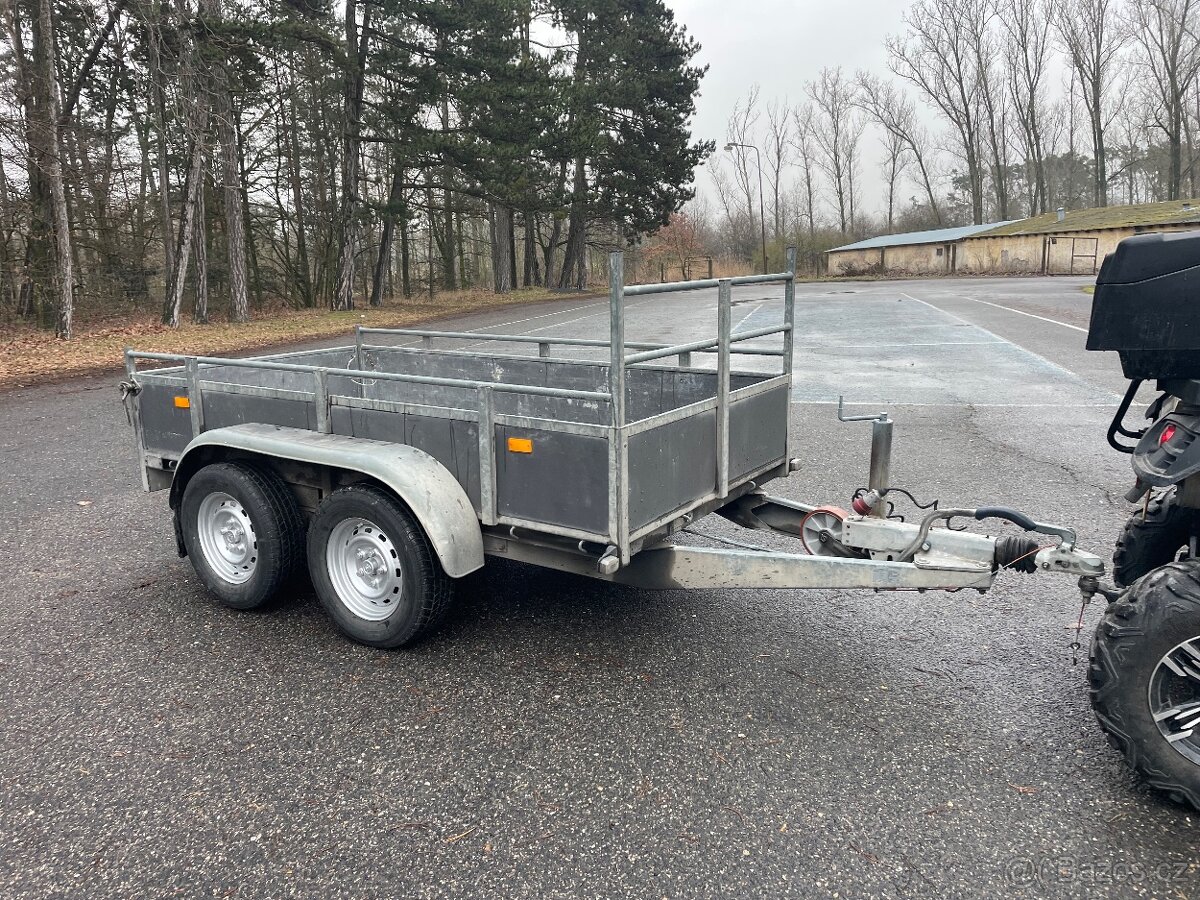 Bržděný přívěs HAPERT 2000 kg, 130X250 cm, nová stk - 7