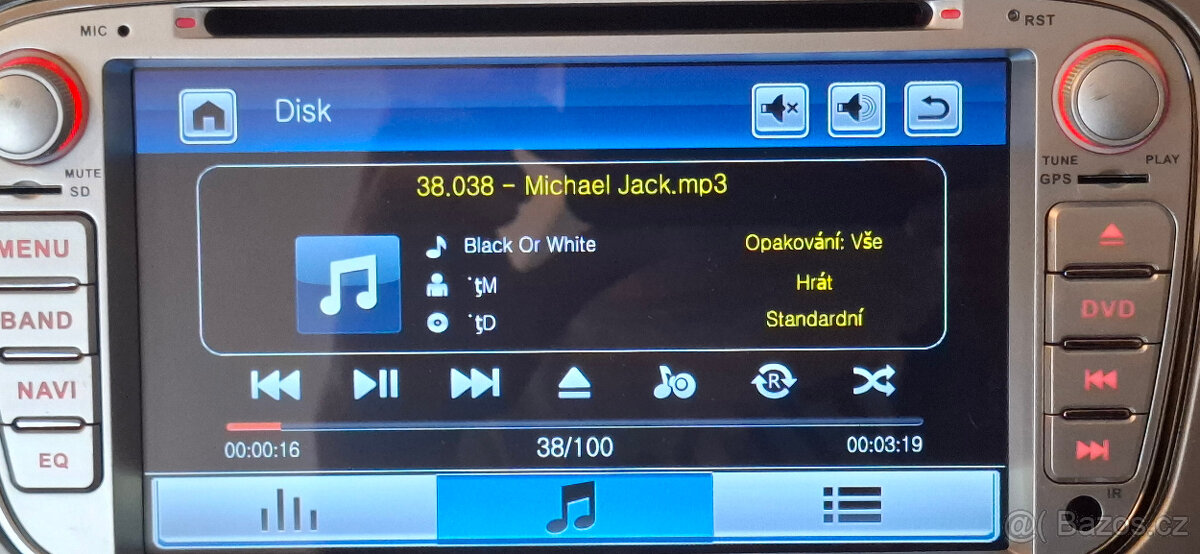 Autorádio Ford MP3 DVD Bluetooth HF - 7