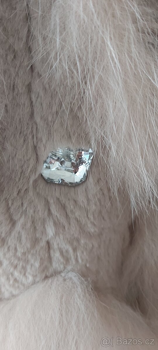 Nádherný kozich z králíka a límec z lisky - 7