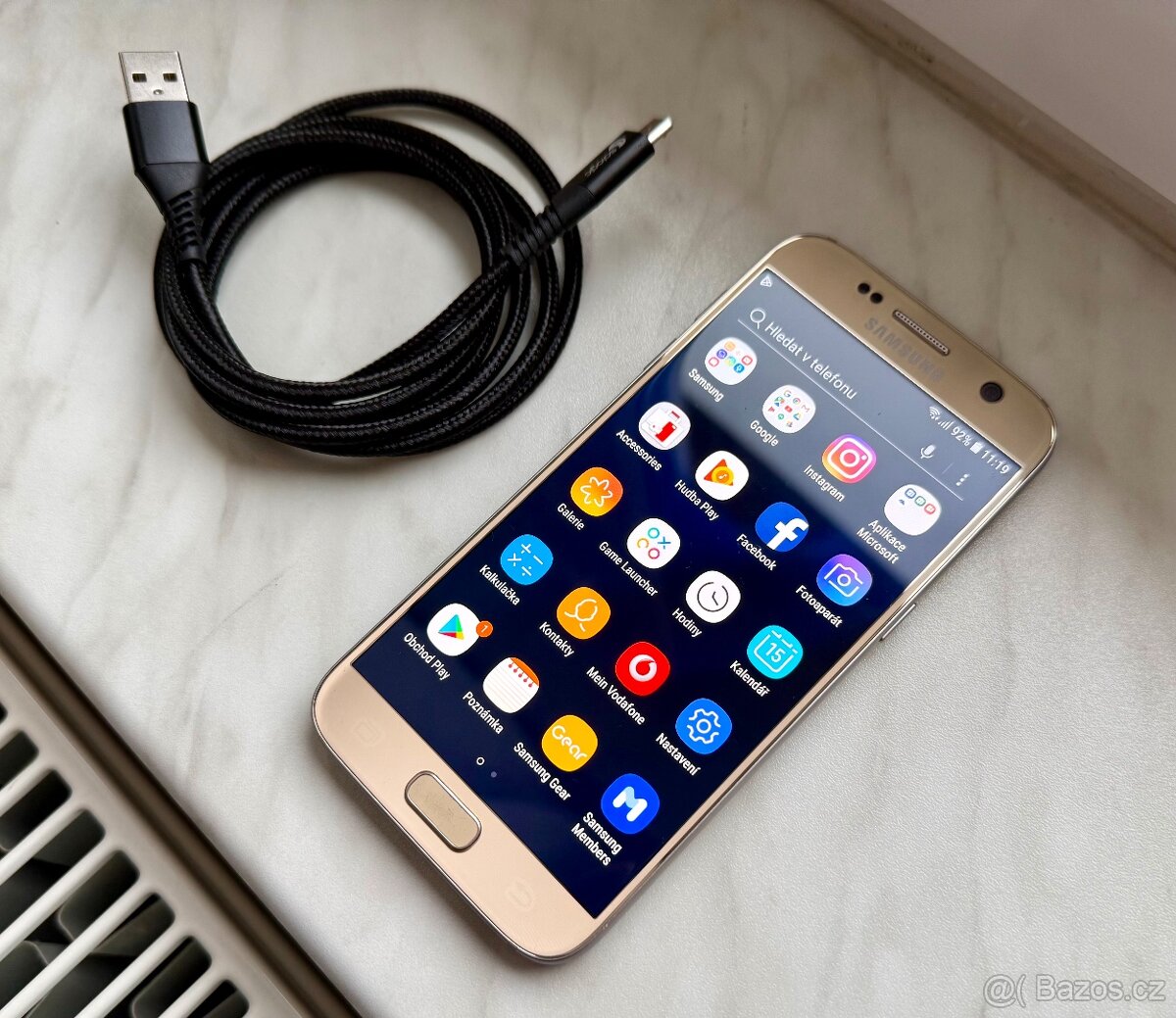 Samsung Galaxy S7 32gb/4gb Ram zlatý-krásný stav. - 7