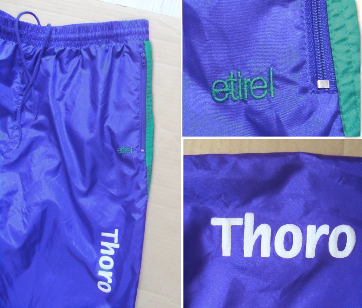 Vintage 90s pánské šusťákové kalhoty - 7