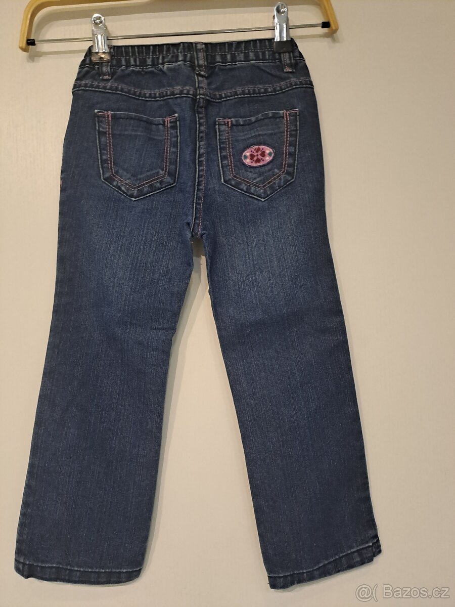 Zimní bunda s kapucí a rifle vel. 104 věk 3-4 roky - 7