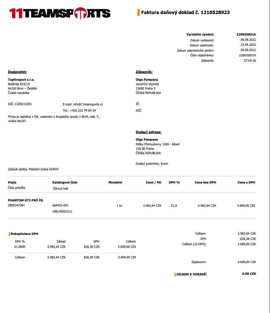 Kopačky Nike Phantom GT2 PRO FG vel. 40,5 - 7