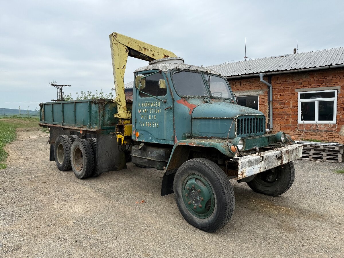 Praga V3S valník s hydraulickou rukou - 7