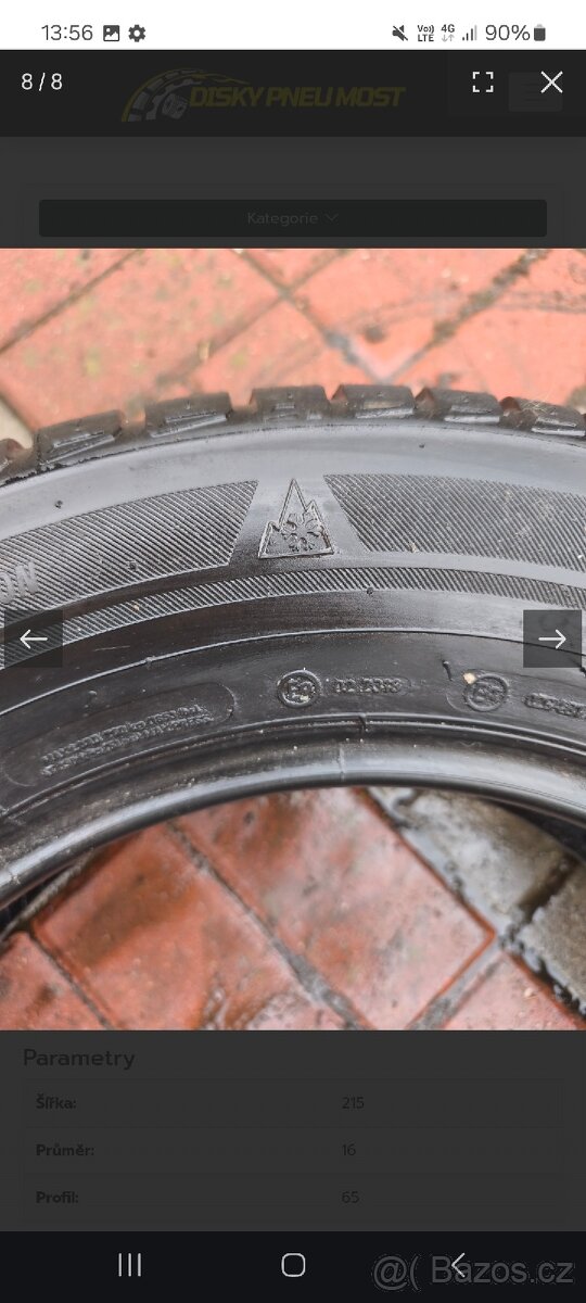 215/65R16 98H 5,5-6,5MM BRIDGESTONE - 7