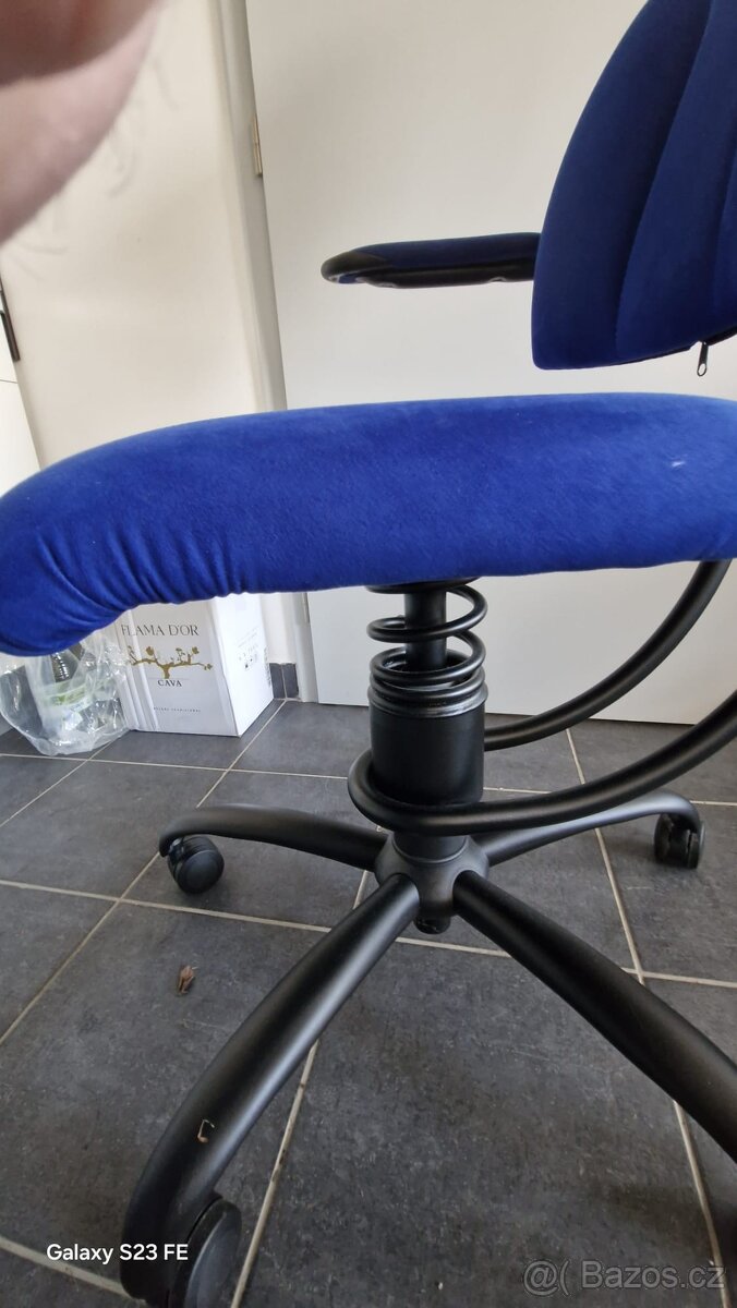 Spinalis Navigator – modrá ergonomická židle, velmi dobrý st - 7