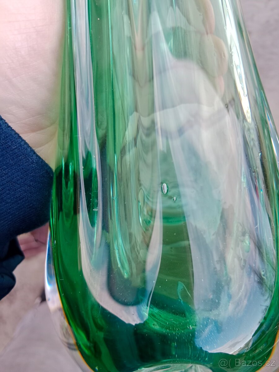 Váza hutní sklo - 7