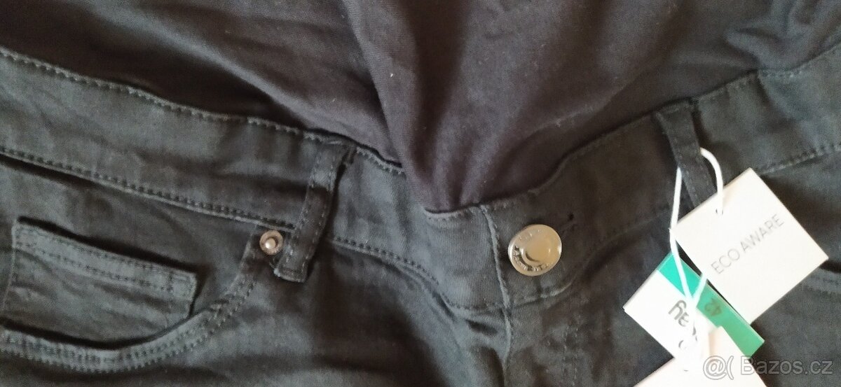 DÁM-N82_Těhotenské černé rifle (vel. 42) - 7