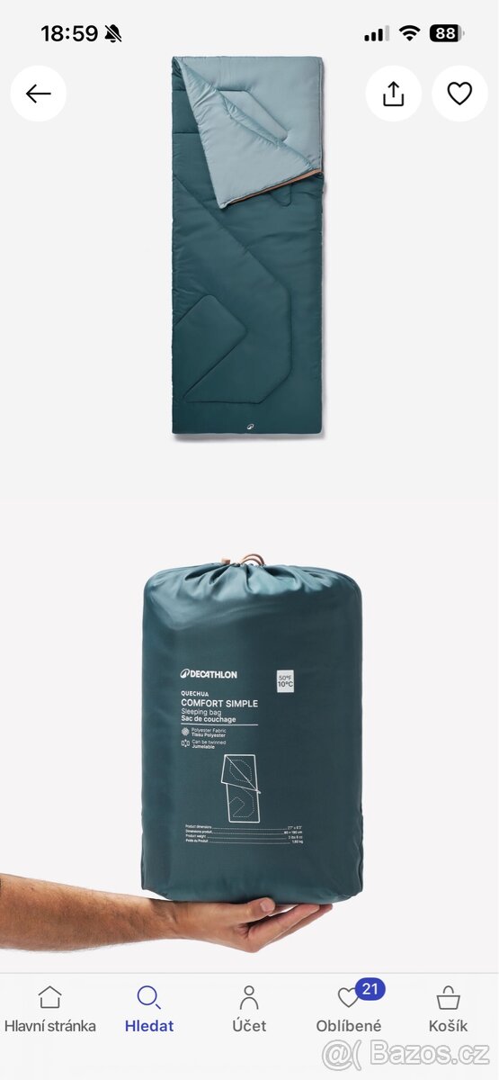 3 X spacak , 2 X polštář - 7