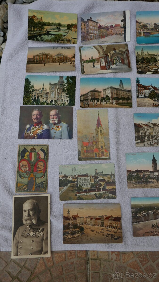 STARÉ BAREVNÉ POHLEDNICE ČESKÉ BUDĚJOVICE - 7