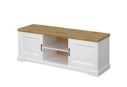 Obývací sestava – bílá / dub - 7