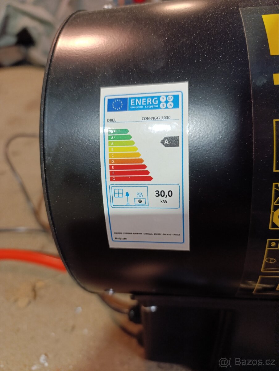 Plynové topidlo Dřel 30kw - 7