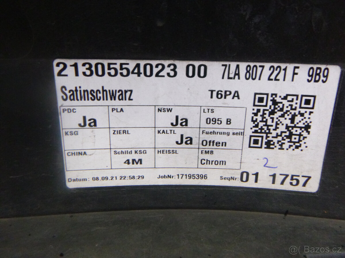 VW Transporter T6.1 nárazník 7LA807221F - 7