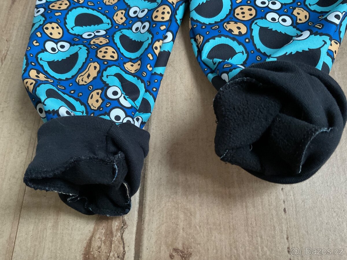 Nové- handmade zimní soft kalhoty- 98 (d.70cm) - 7