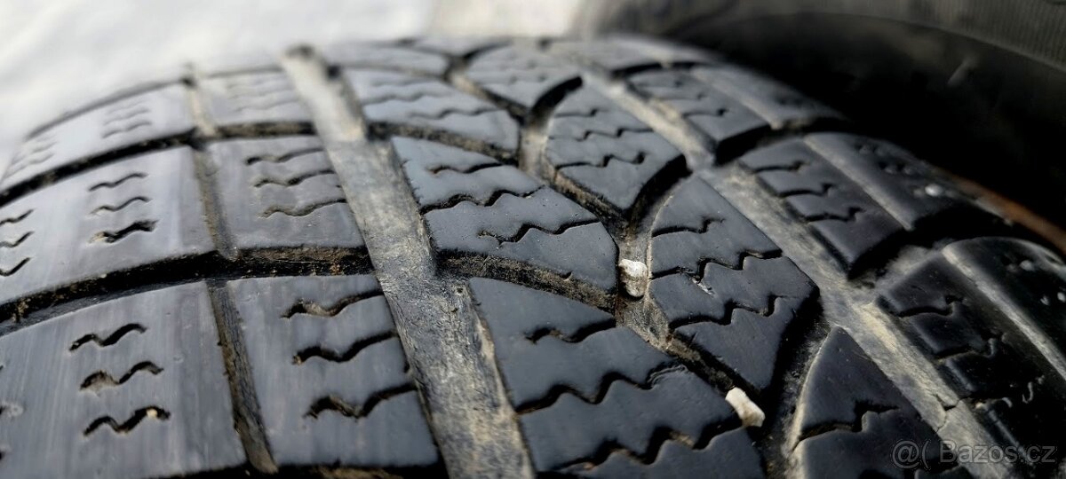 185/70 R14 zímní pneumatiky 2x 6mm 2x 5mm 4x100 - 7