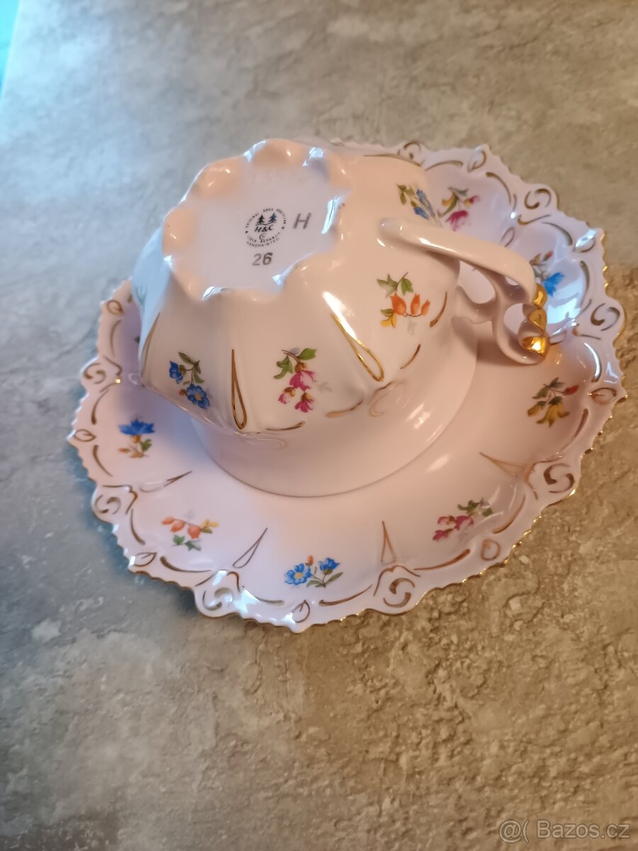růžový porcelán dekor Lenka - 7