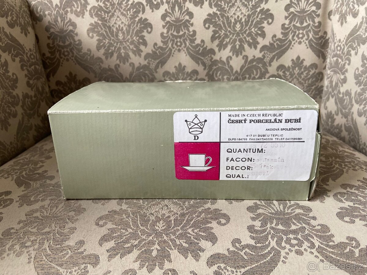 2 nádherné mokka české výroby - kvalitní porcelán - 7