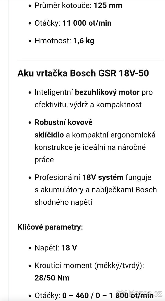 Set nářadí originál Bosch - 7