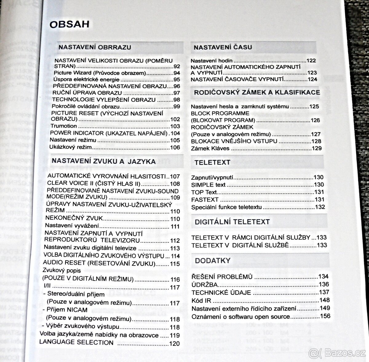 Prodám televizor LCD s LED podsvícením - LG model 42 LE5310 - 7