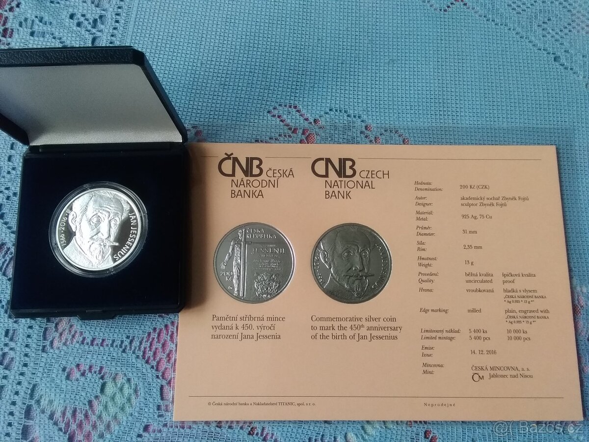 7x Pamětní mince ČR - - Proof, - 7