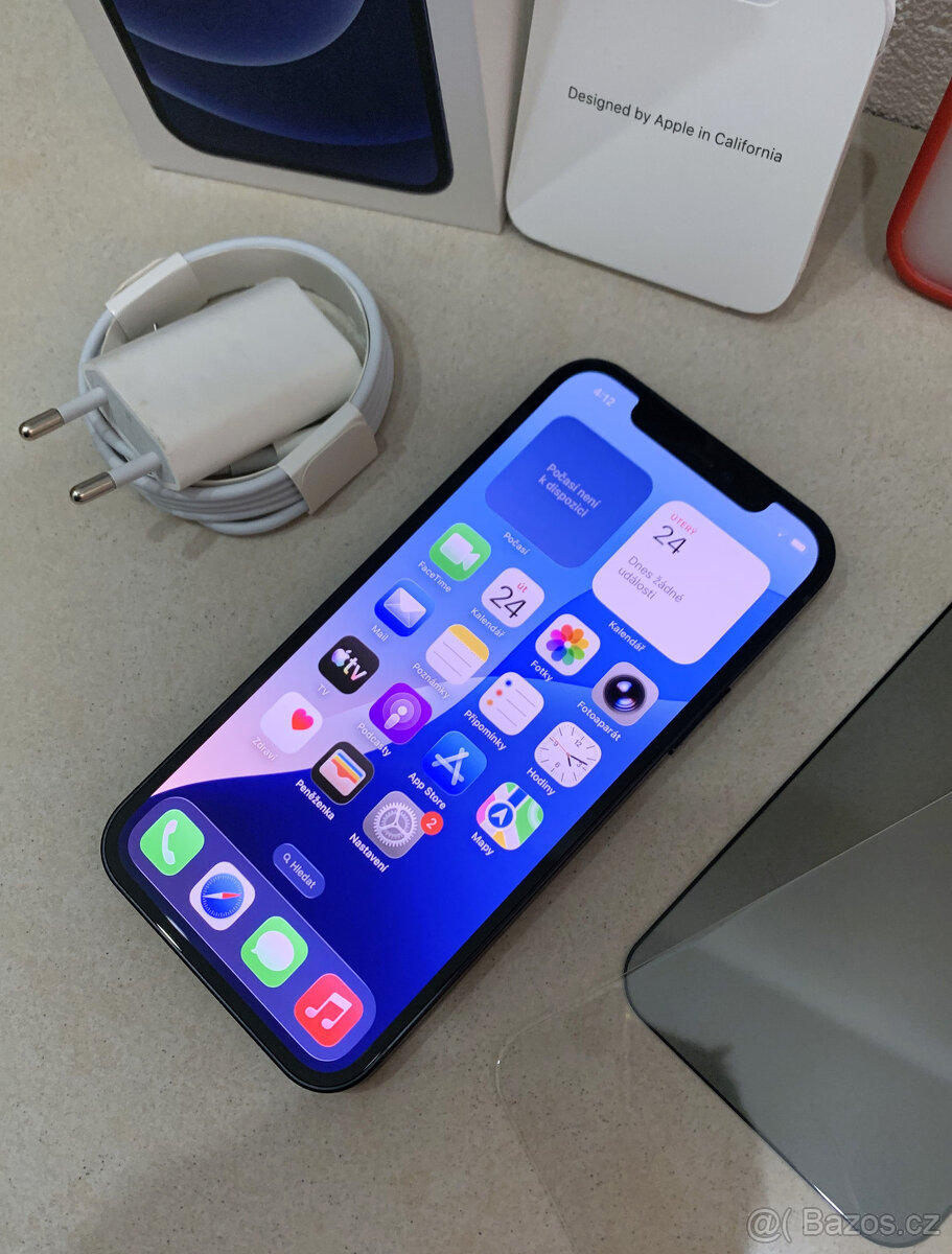 🍏 Apple iPhone 12 128GB - Black (12m. ZÁRUKA) + MEGA DÁRK - 7