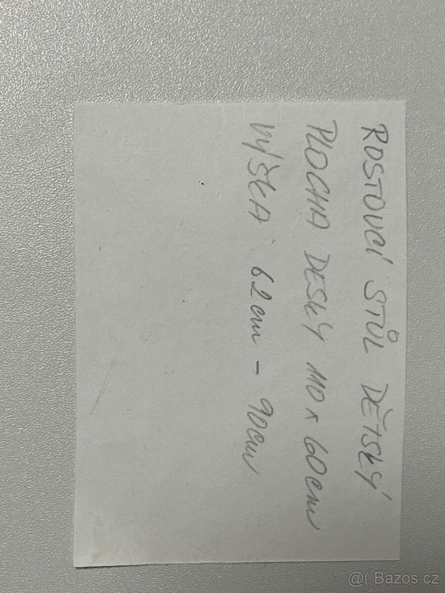 Dětský rostoucí psací stůl, bílý - 7