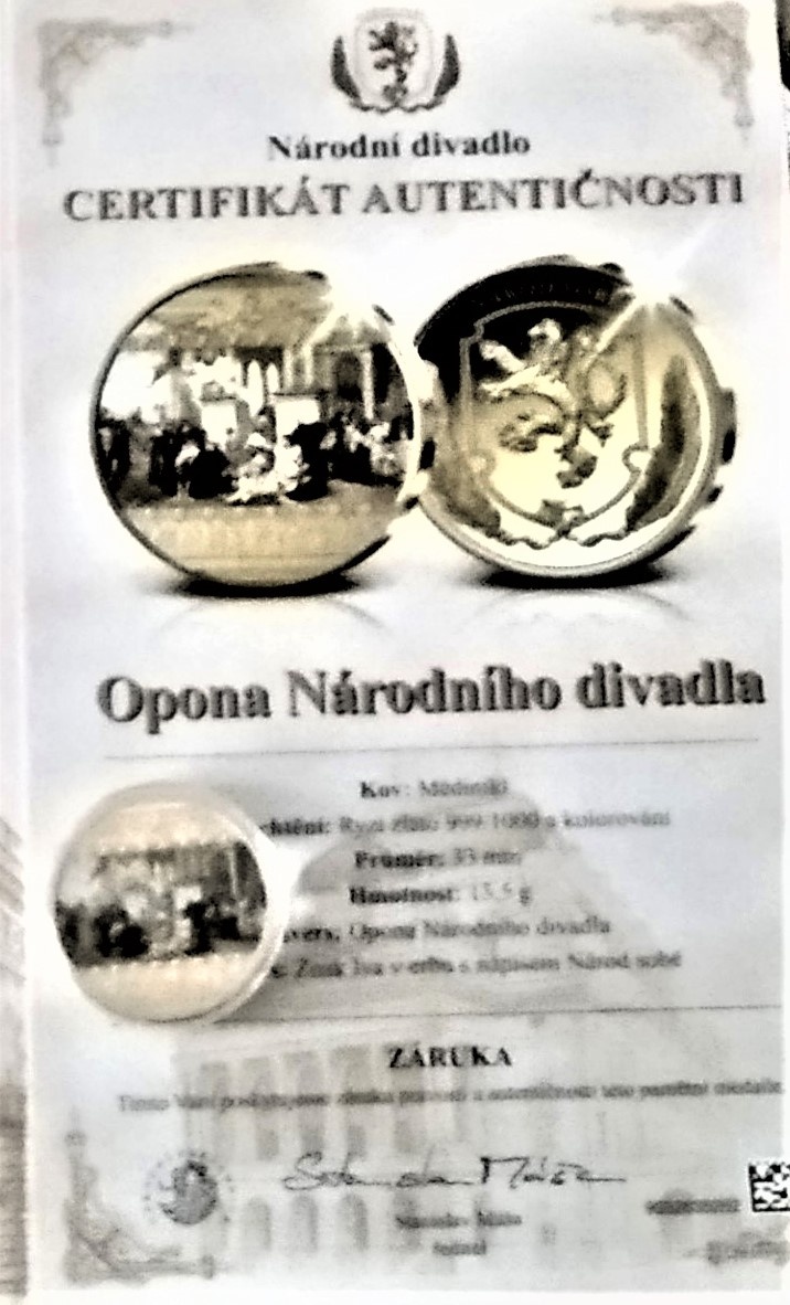 Sběratelská mince - opona ND - 7