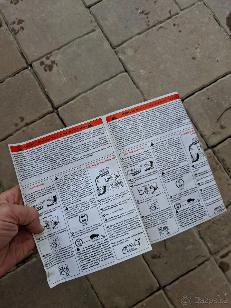 Kompresor do 12V zásuvky s tlakoměrem - 7