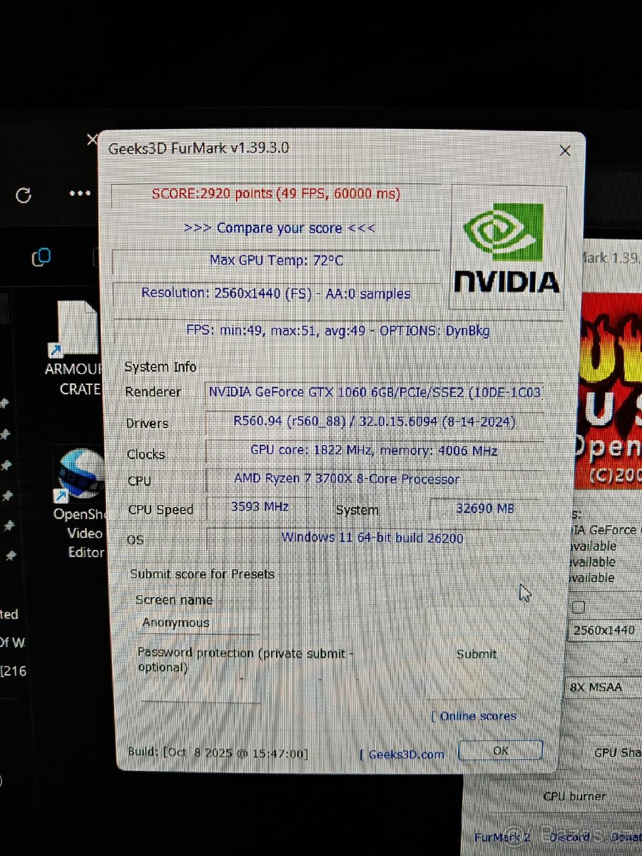MSI GeForce GTX 1060 GAMING X 6G - 7